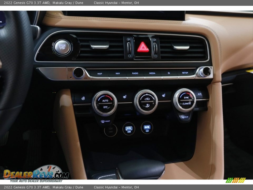 2022 Genesis G70 3.3T AWD Makalu Gray / Dune Photo #14