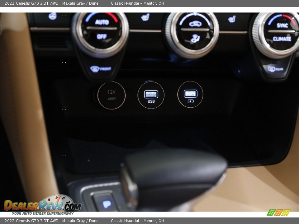 2022 Genesis G70 3.3T AWD Makalu Gray / Dune Photo #15