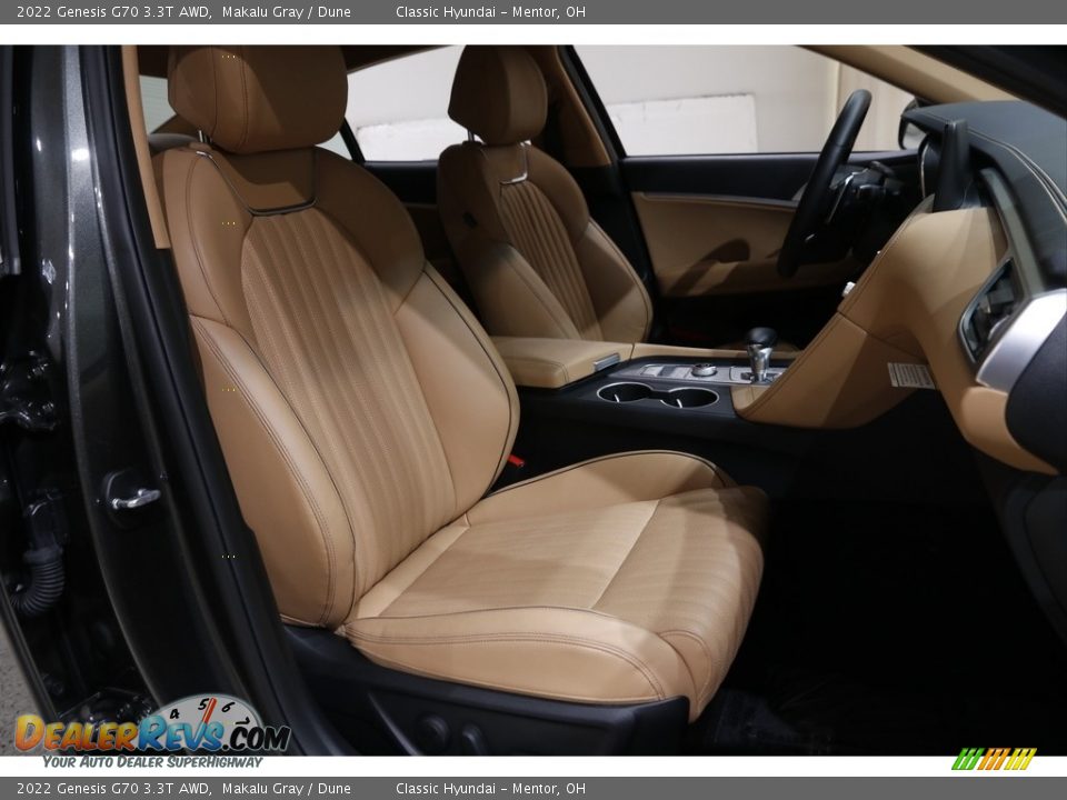 Front Seat of 2022 Genesis G70 3.3T AWD Photo #17