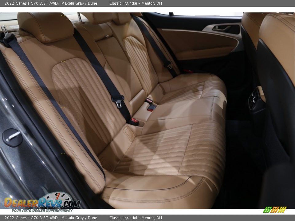 Rear Seat of 2022 Genesis G70 3.3T AWD Photo #18