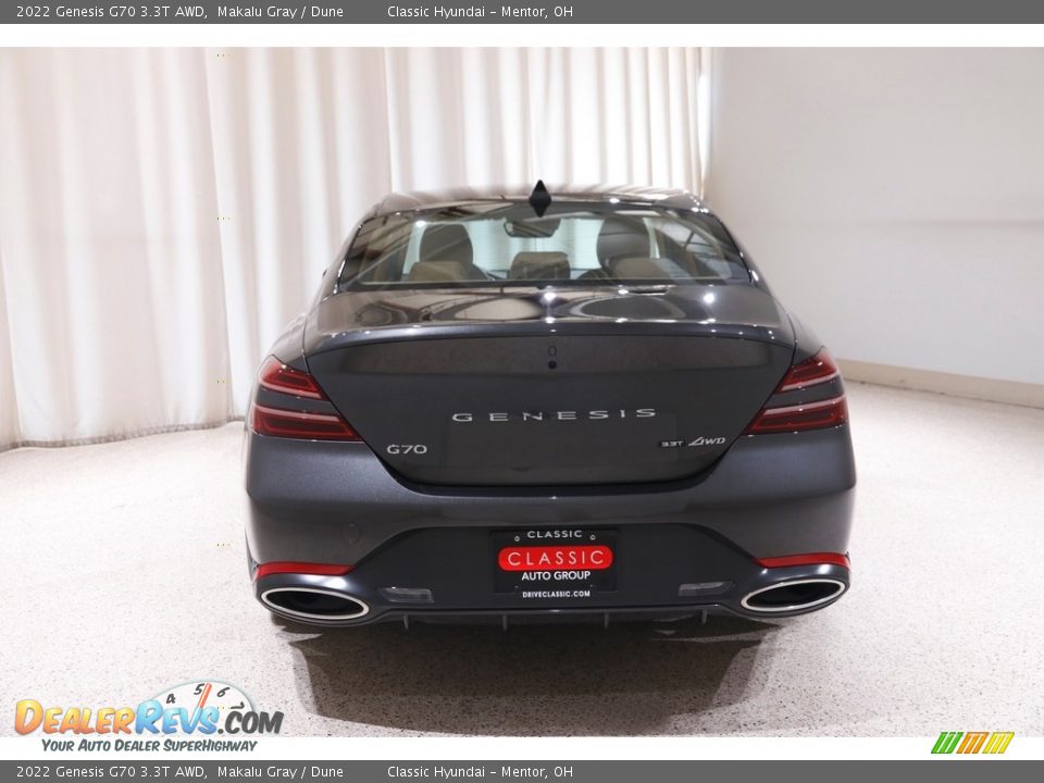 2022 Genesis G70 3.3T AWD Makalu Gray / Dune Photo #20