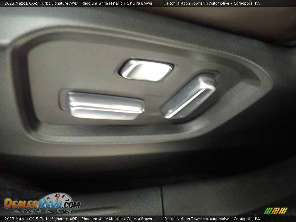 2023 Mazda CX-5 Turbo Signature AWD Rhodium White Metallic / Caturra Brown Photo #15