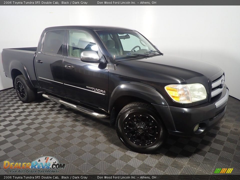 2006 Toyota Tundra SR5 Double Cab Black / Dark Gray Photo #2