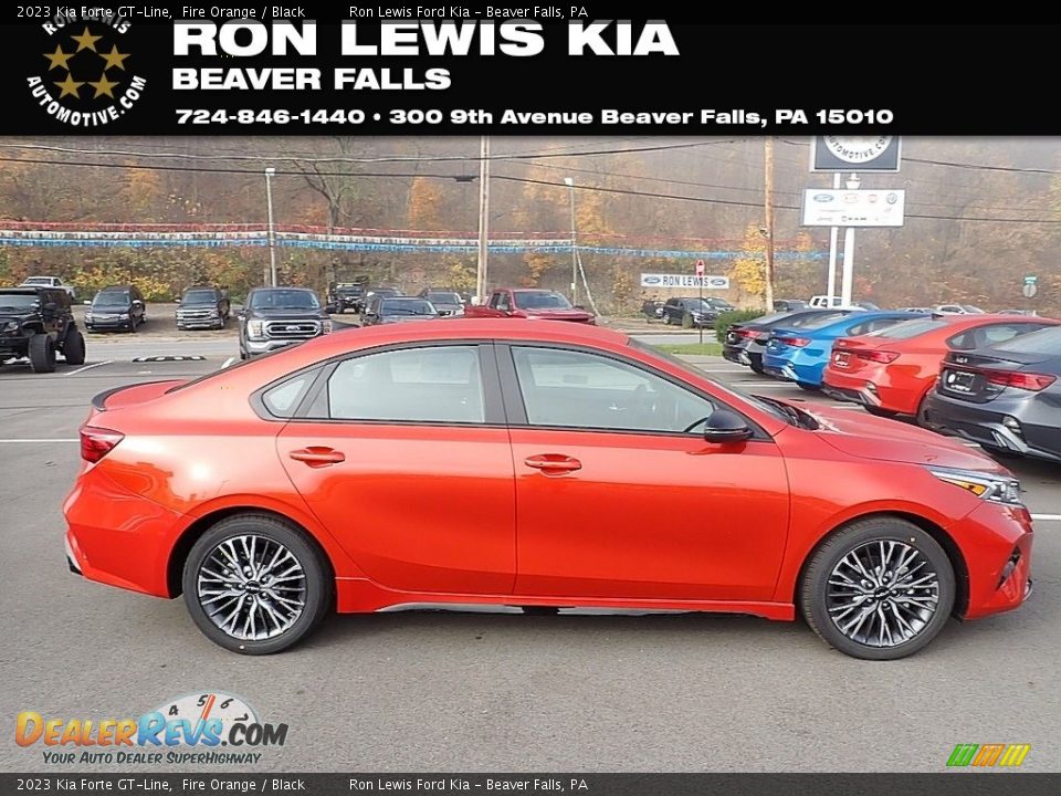 2023 Kia Forte GT-Line Fire Orange / Black Photo #1