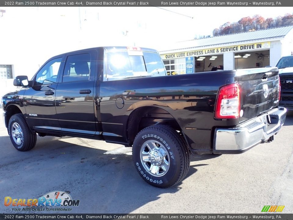 2022 Ram 2500 Tradesman Crew Cab 4x4 Diamond Black Crystal Pearl / Black Photo #3