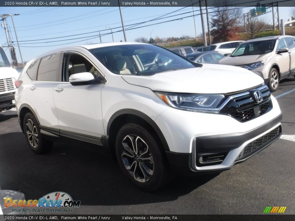 2020 Honda CR-V EX-L AWD Platinum White Pearl / Ivory Photo #6