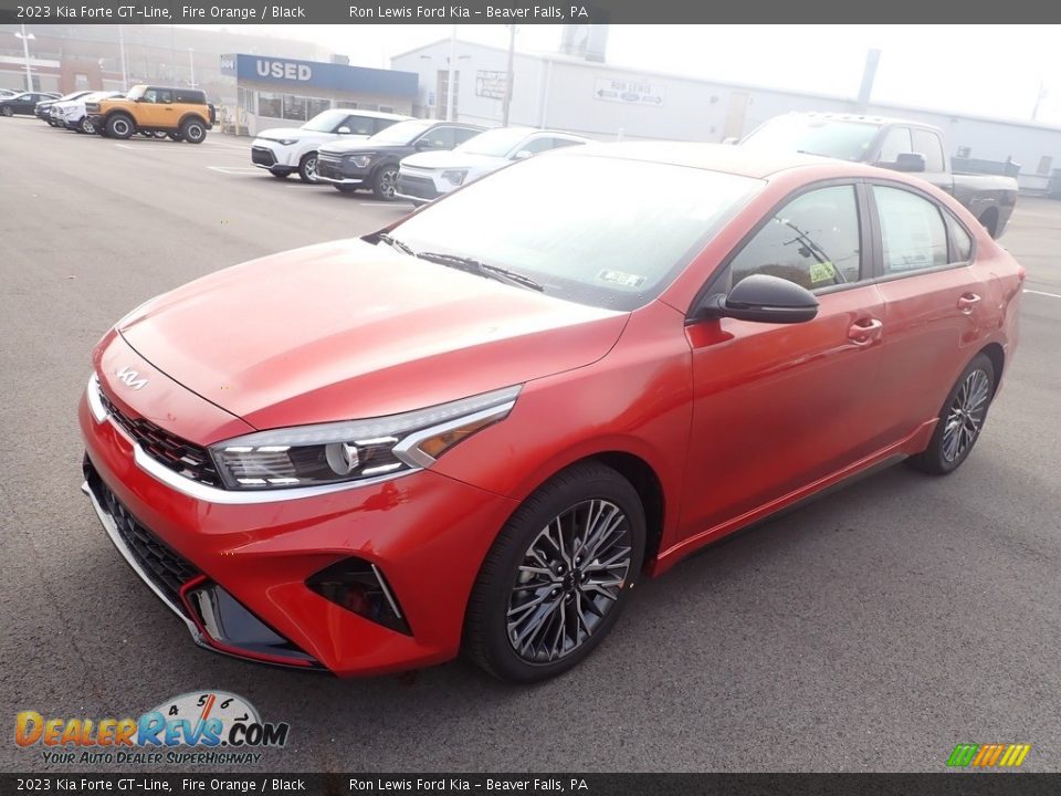 2023 Kia Forte GT-Line Fire Orange / Black Photo #4