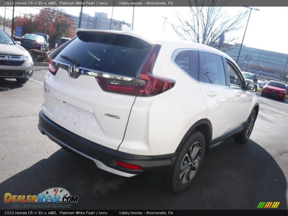2020 Honda CR-V EX-L AWD Platinum White Pearl / Ivory Photo #7