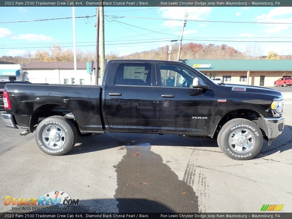 2022 Ram 2500 Tradesman Crew Cab 4x4 Diamond Black Crystal Pearl / Black Photo #6