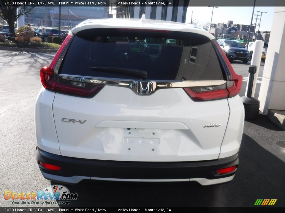 2020 Honda CR-V EX-L AWD Platinum White Pearl / Ivory Photo #9