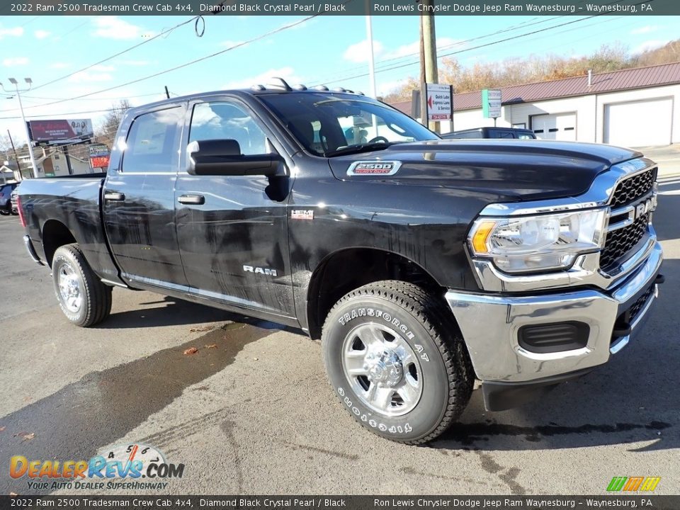 2022 Ram 2500 Tradesman Crew Cab 4x4 Diamond Black Crystal Pearl / Black Photo #7