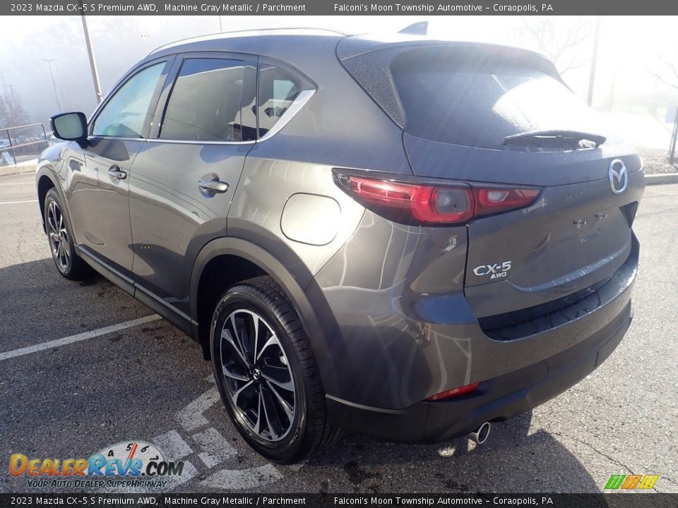 2023 Mazda CX-5 S Premium AWD Machine Gray Metallic / Parchment Photo #5