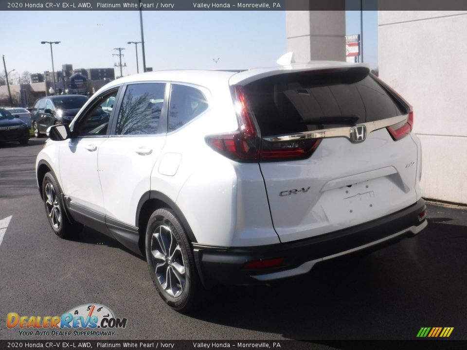 2020 Honda CR-V EX-L AWD Platinum White Pearl / Ivory Photo #10