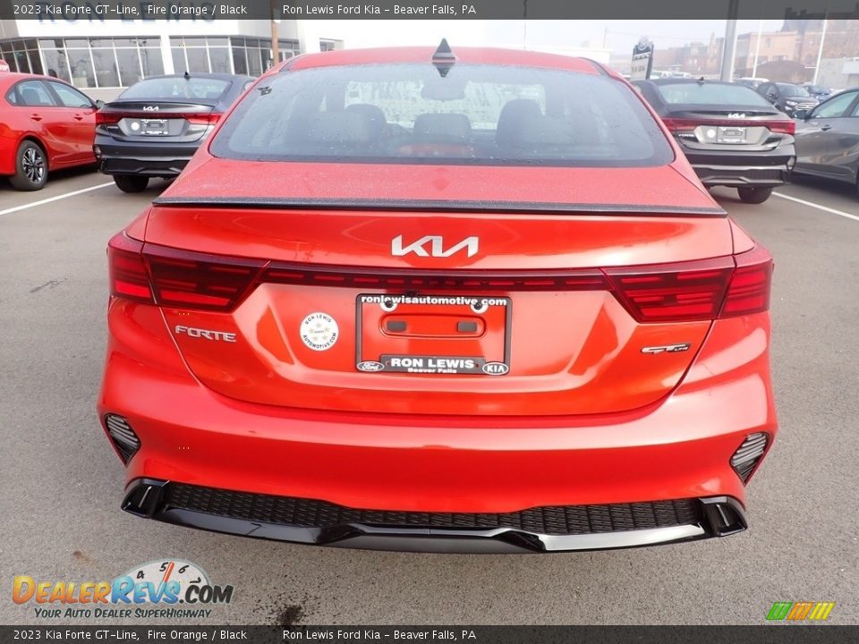 2023 Kia Forte GT-Line Fire Orange / Black Photo #7