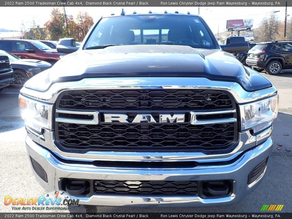 2022 Ram 2500 Tradesman Crew Cab 4x4 Diamond Black Crystal Pearl / Black Photo #8