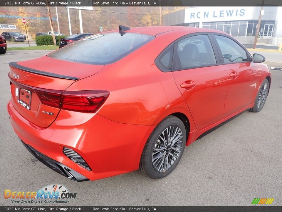 2023 Kia Forte GT-Line Fire Orange / Black Photo #8