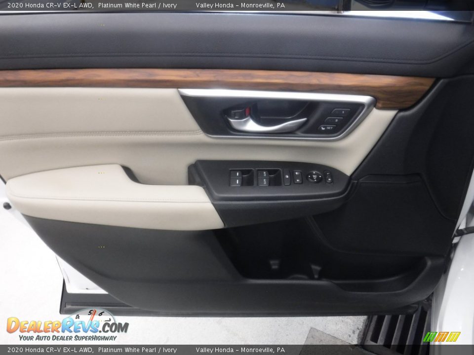 2020 Honda CR-V EX-L AWD Platinum White Pearl / Ivory Photo #13