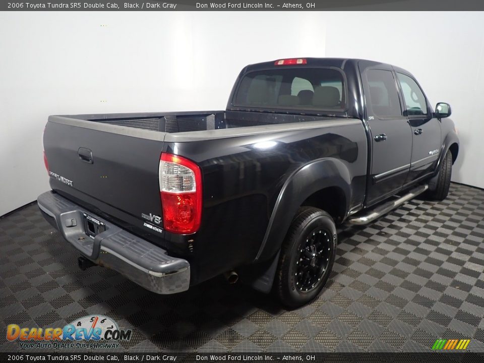 2006 Toyota Tundra SR5 Double Cab Black / Dark Gray Photo #13