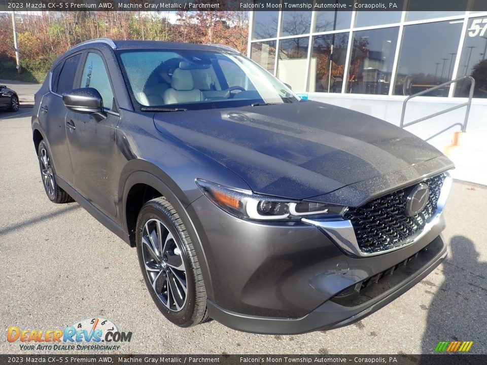 2023 Mazda CX-5 S Premium AWD Machine Gray Metallic / Parchment Photo #9