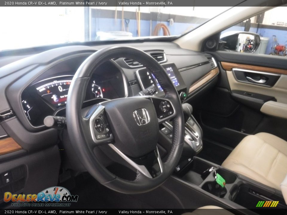 2020 Honda CR-V EX-L AWD Platinum White Pearl / Ivory Photo #15