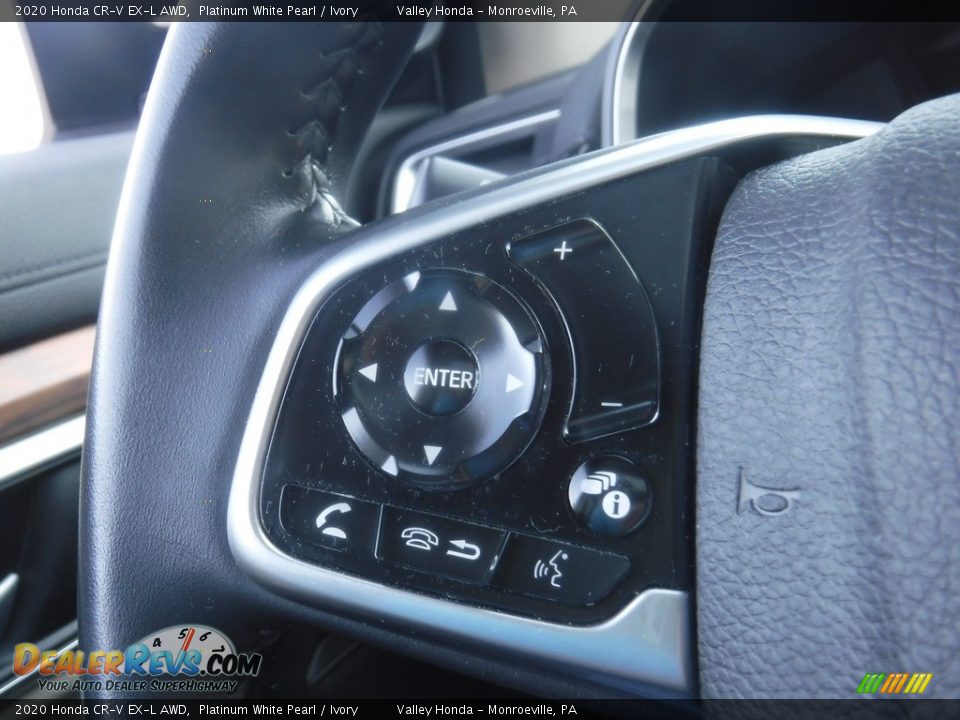 2020 Honda CR-V EX-L AWD Platinum White Pearl / Ivory Photo #26