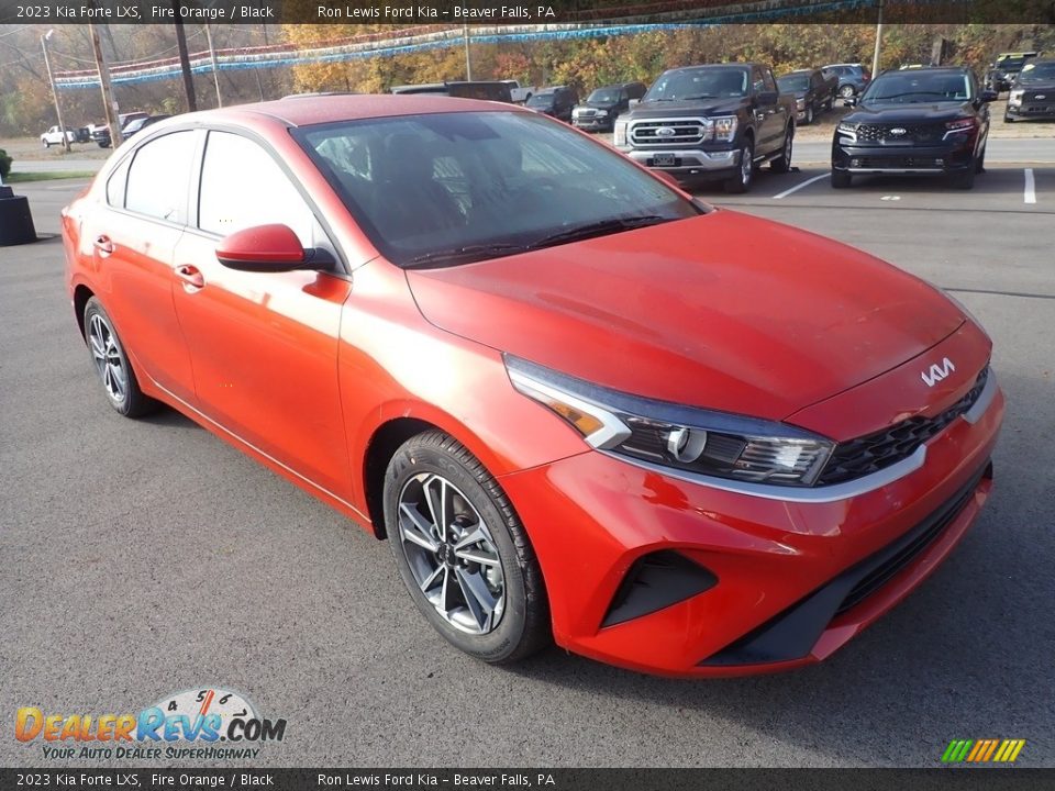 2023 Kia Forte LXS Fire Orange / Black Photo #2