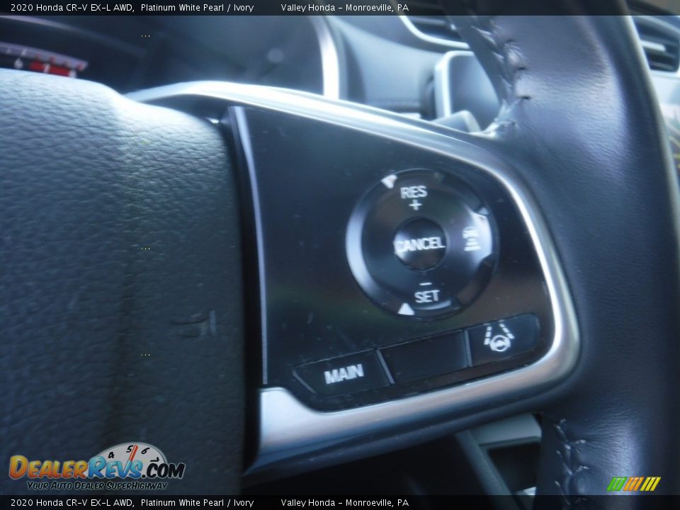 2020 Honda CR-V EX-L AWD Platinum White Pearl / Ivory Photo #27