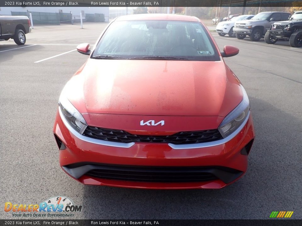 2023 Kia Forte LXS Fire Orange / Black Photo #3
