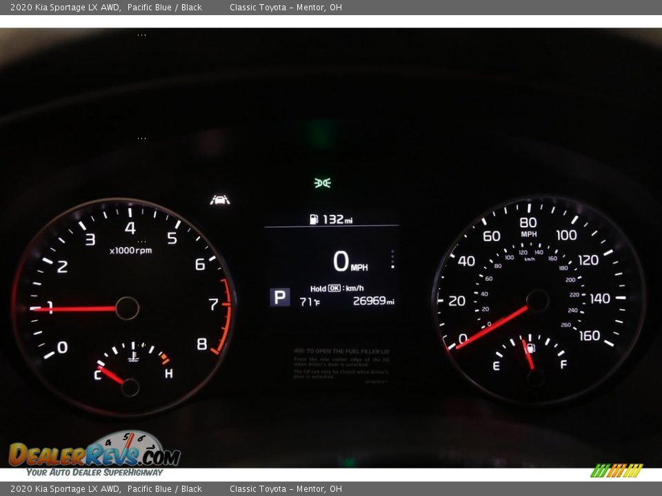 2020 Kia Sportage LX AWD Pacific Blue / Black Photo #8