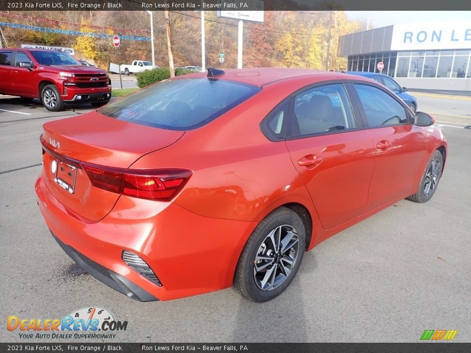 2023 Kia Forte LXS Fire Orange / Black Photo #8