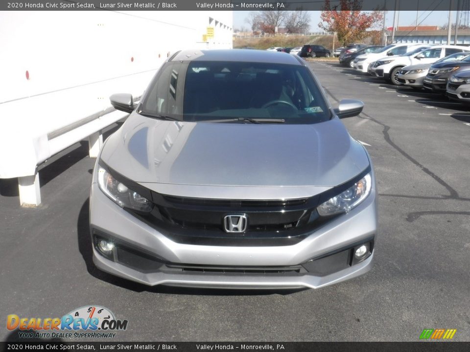 2020 Honda Civic Sport Sedan Lunar Silver Metallic / Black Photo #3