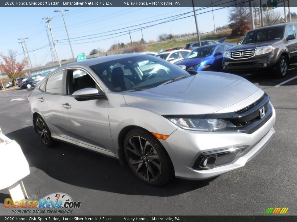 2020 Honda Civic Sport Sedan Lunar Silver Metallic / Black Photo #4