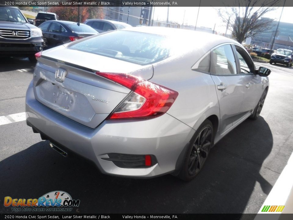 2020 Honda Civic Sport Sedan Lunar Silver Metallic / Black Photo #5