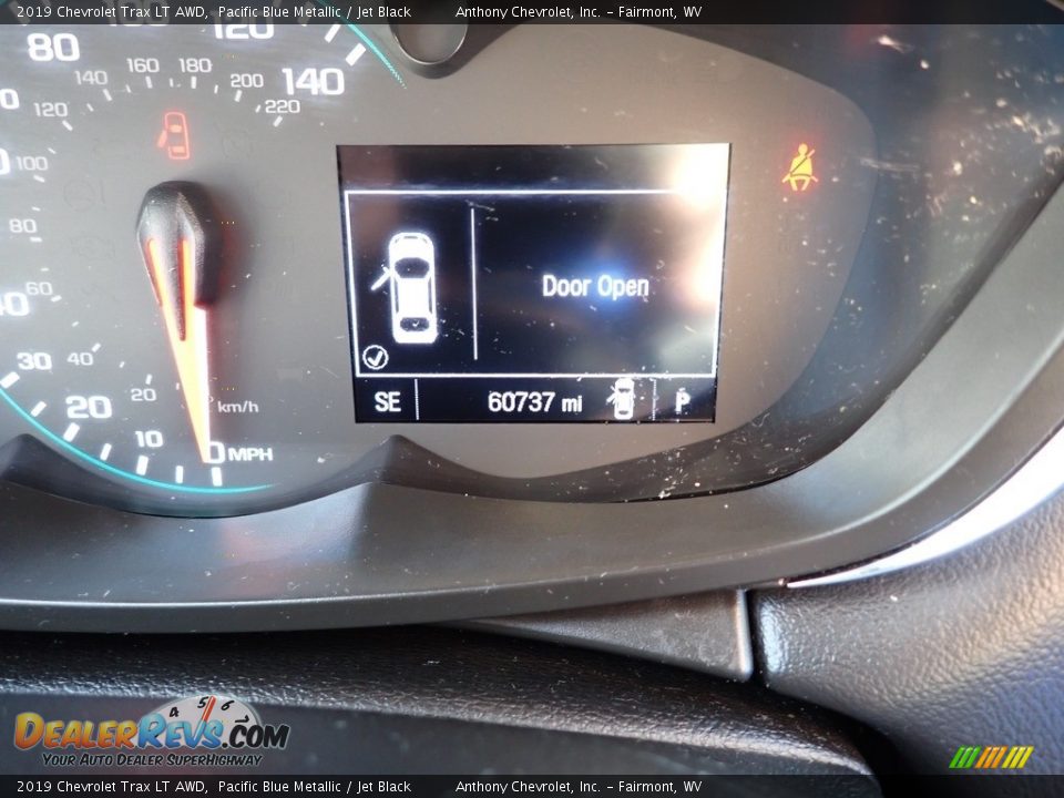 2019 Chevrolet Trax LT AWD Pacific Blue Metallic / Jet Black Photo #20