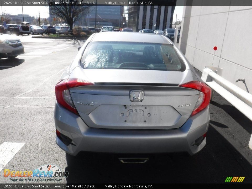 2020 Honda Civic Sport Sedan Lunar Silver Metallic / Black Photo #6