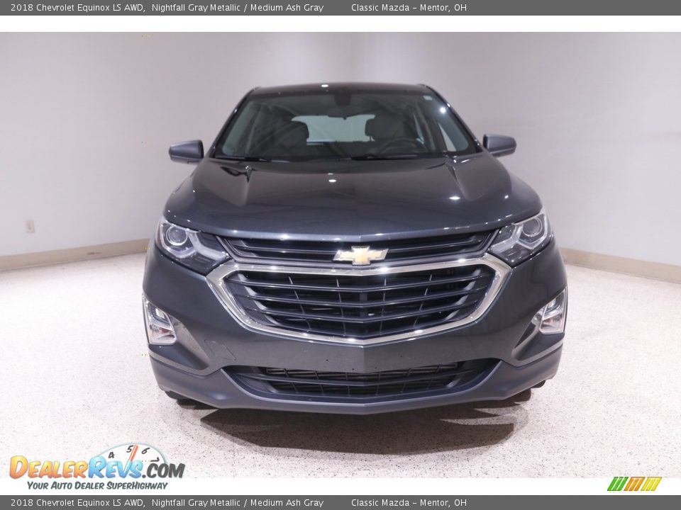 2018 Chevrolet Equinox LS AWD Nightfall Gray Metallic / Medium Ash Gray Photo #2