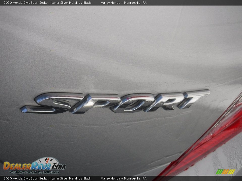2020 Honda Civic Sport Sedan Lunar Silver Metallic / Black Photo #8