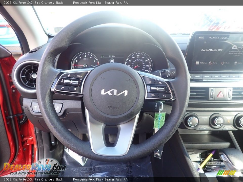 2023 Kia Forte LXS Fire Orange / Black Photo #19