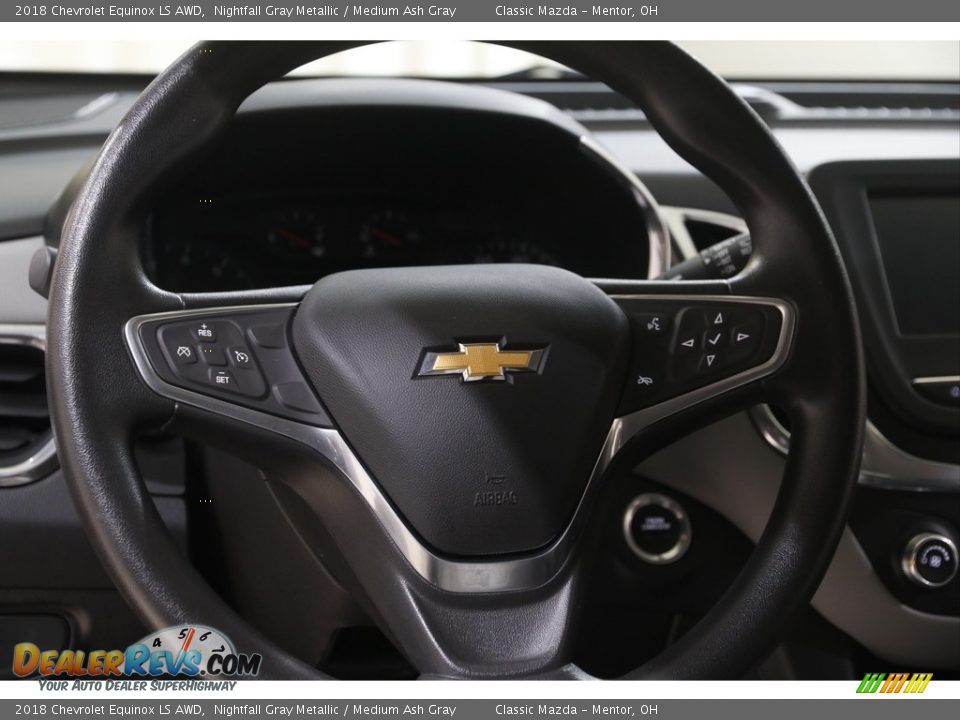 2018 Chevrolet Equinox LS AWD Nightfall Gray Metallic / Medium Ash Gray Photo #8