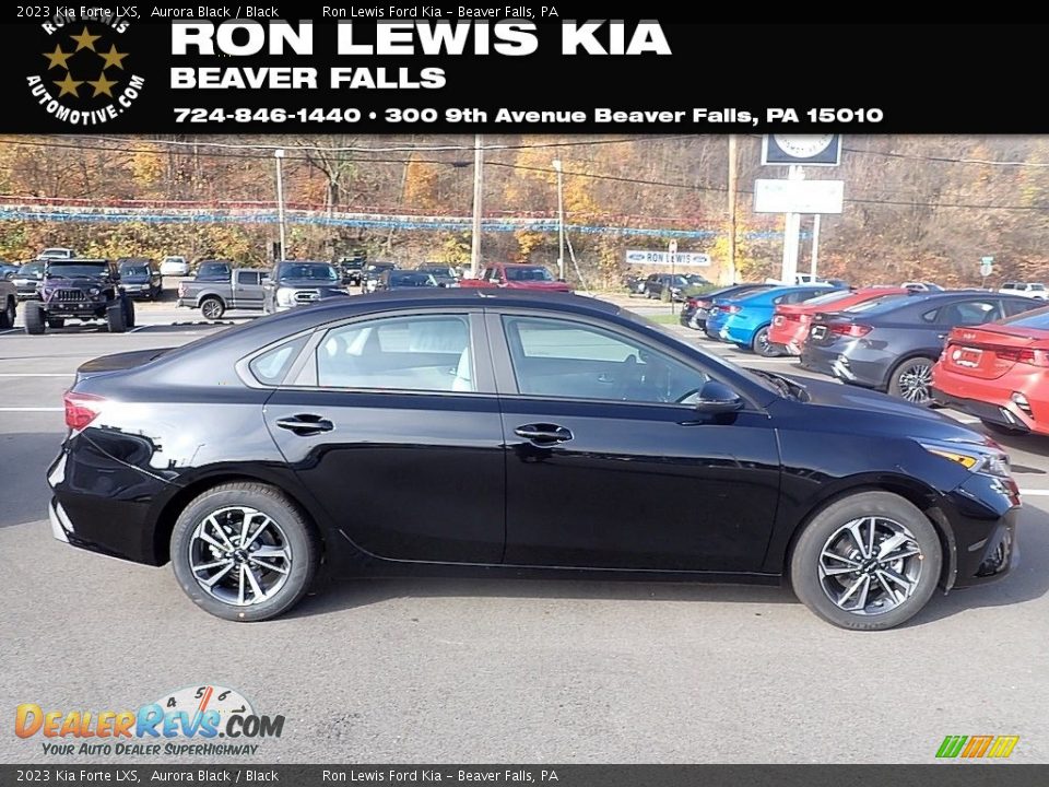 2023 Kia Forte LXS Aurora Black / Black Photo #1