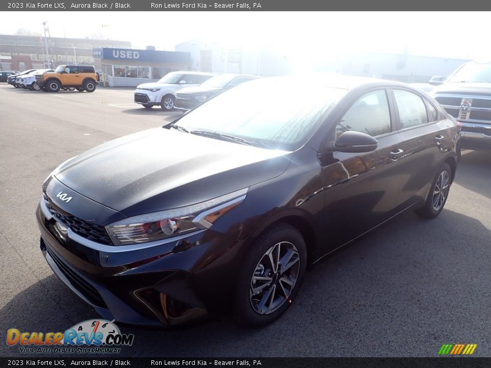 2023 Kia Forte LXS Aurora Black / Black Photo #4