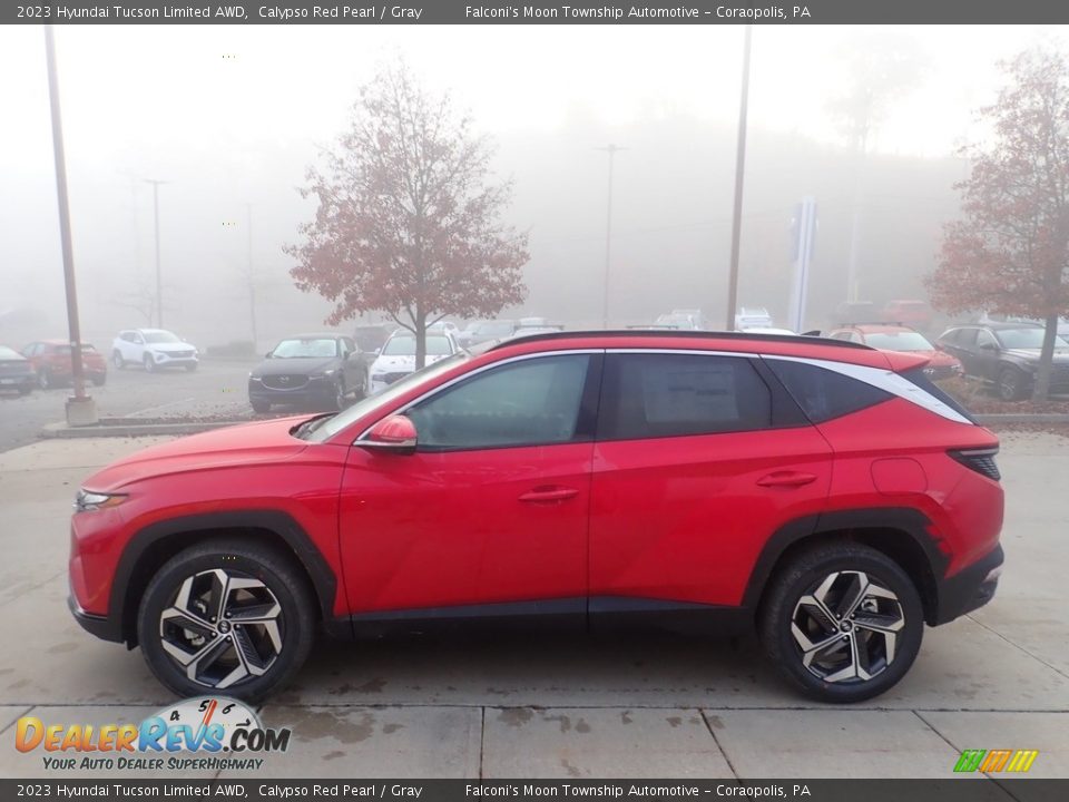 2023 Hyundai Tucson Limited AWD Calypso Red Pearl / Gray Photo #6