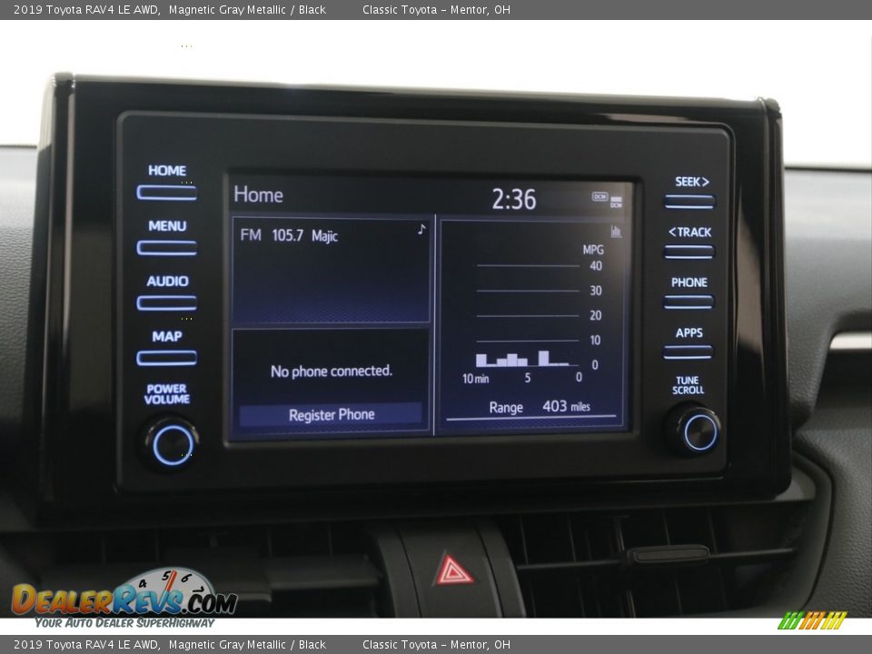 2019 Toyota RAV4 LE AWD Magnetic Gray Metallic / Black Photo #10