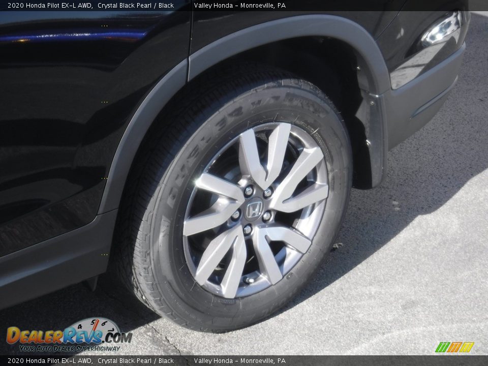 2020 Honda Pilot EX-L AWD Crystal Black Pearl / Black Photo #4