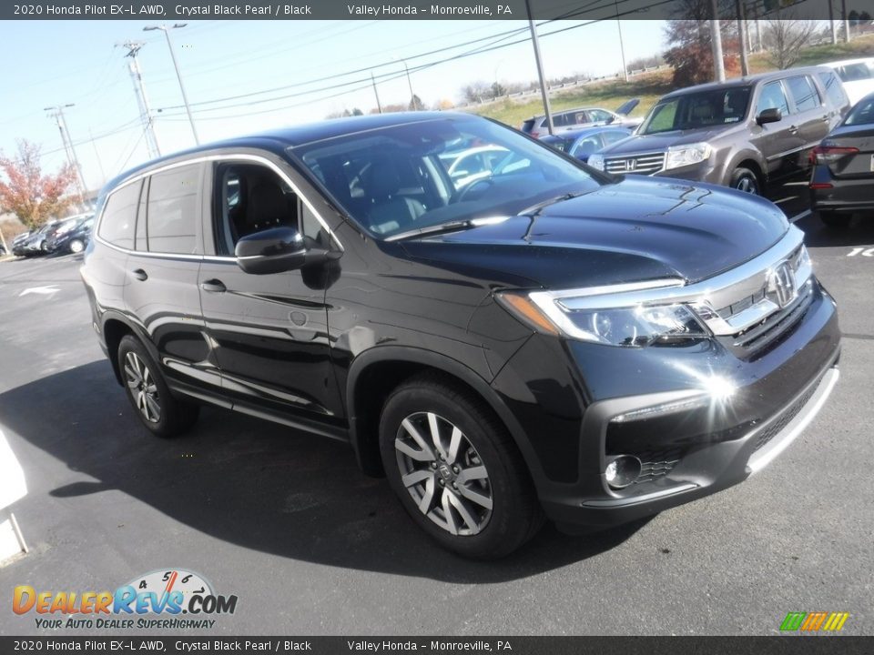 2020 Honda Pilot EX-L AWD Crystal Black Pearl / Black Photo #6