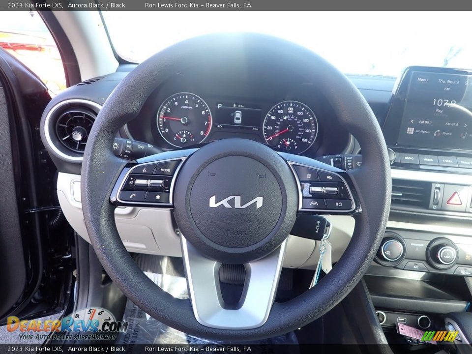 2023 Kia Forte LXS Aurora Black / Black Photo #19