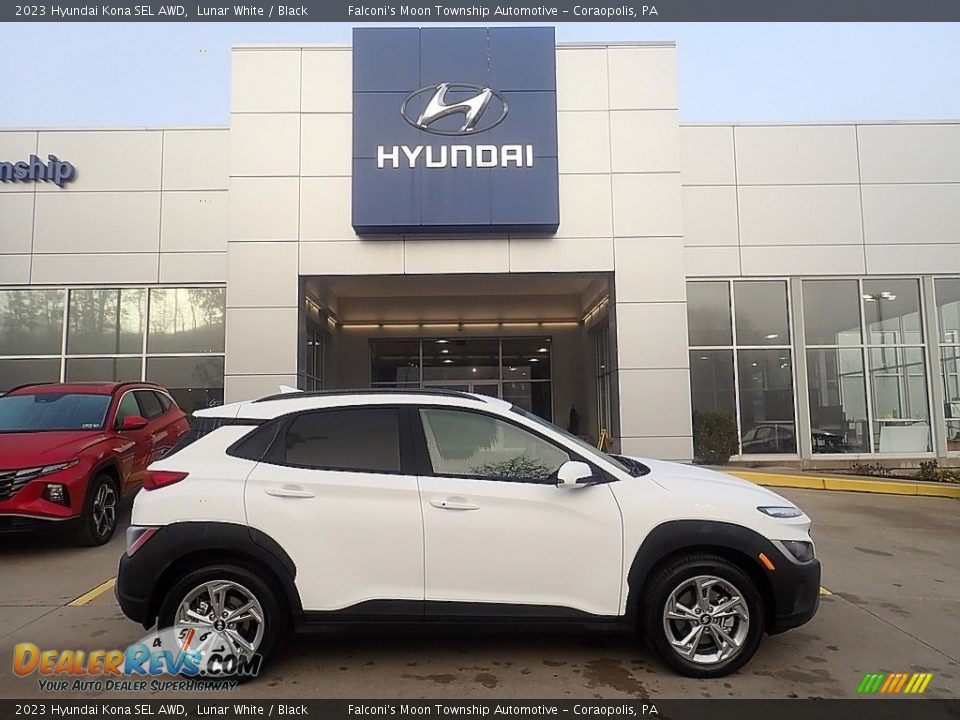 2023 Hyundai Kona SEL AWD Lunar White / Black Photo #1