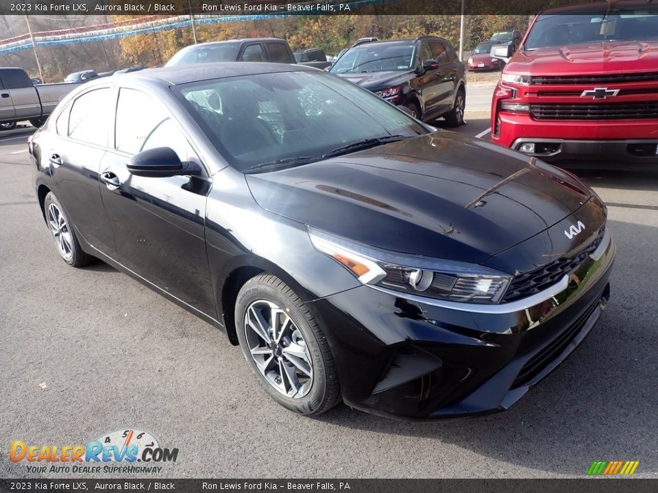 2023 Kia Forte LXS Aurora Black / Black Photo #2