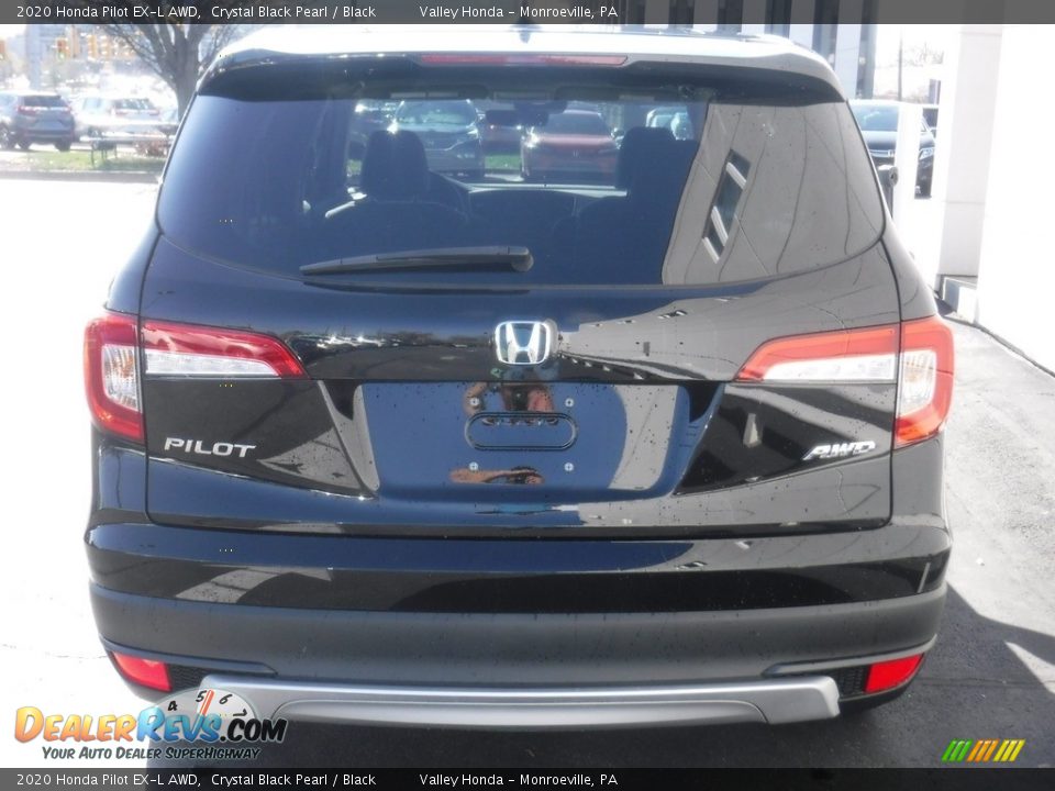 2020 Honda Pilot EX-L AWD Crystal Black Pearl / Black Photo #10