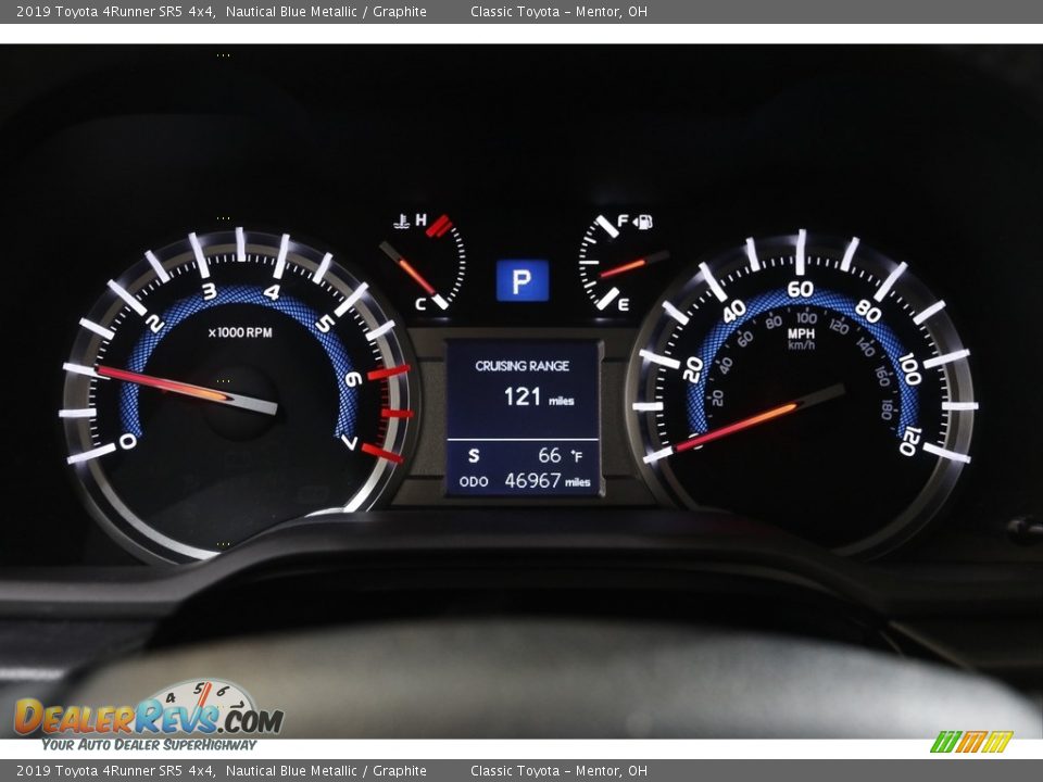 2019 Toyota 4Runner SR5 4x4 Nautical Blue Metallic / Graphite Photo #8